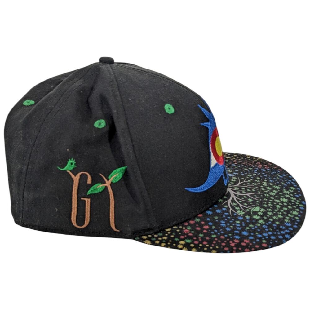 Grassroots California 7 5/8 Green Tree Leaf Medicinals Hat C Colorado Bird - Picture 4 of 12